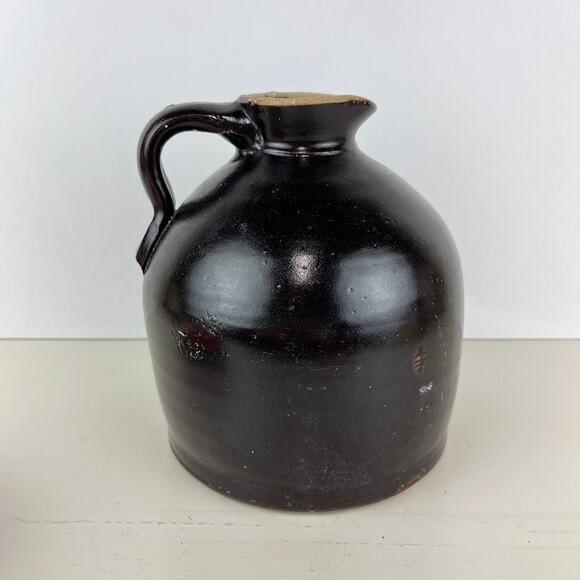 Brown Stoneware Earthenware Beehive Shaped Jug Crock